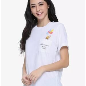 Disney Pixar Up Balloons Pocket Womens Tee - BoxLunch Exclusive